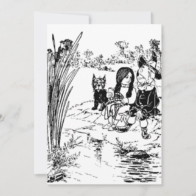 Zauberer Oz Toto, Dorothy und Scarecrow (Vorderseite)