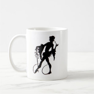Zauberer-Silhouette der 1920er Jahre Kaffeetasse