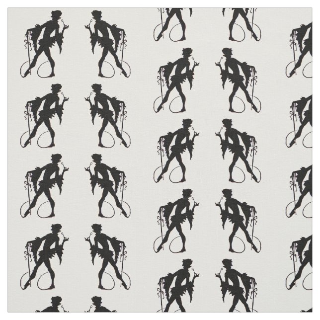 Zauberer-Silhouette der 1920er Jahre Stoff (Muster)