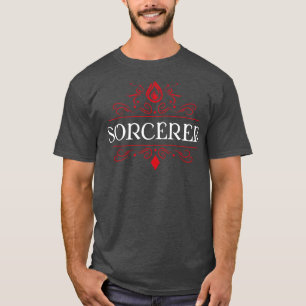 Zauberer Spiel Nacht Uniform Tischplatten-RPG-Char T-Shirt