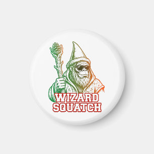 Zauberer Squatch Lustiger Bigfoot Magnet