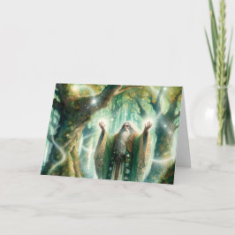 Zauberer verzichtet auf den Schutzzauber "Happy Bi Karte