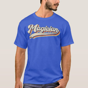 Zauberer Vintage Retro Job Titel Beruf Geschenk M T-Shirt