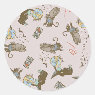 Zauberer von Oz™ Böse Hexe™ Kristallkugel Muster Runder Aufkleber