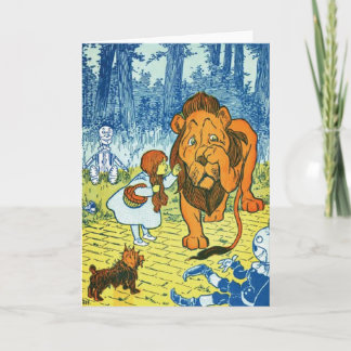 Zauberer von Oz Dorothy und der feige Löwe Karte