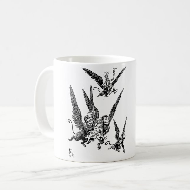 Zauberer von Oz Flugaffen Kaffeetasse (Vorderseite Links)