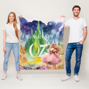 Zauberer von Oz Geburtstagsdekoration der guten He Fleecedecke