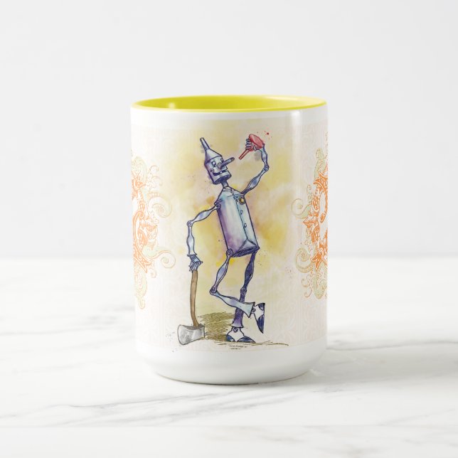 ZAUBERER VON OZ KAFFEETASSE mit dem Blechmann (Zentrum)