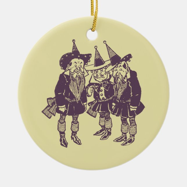 Zauberer von Oz Munchkins Keramikornament (Vorne)