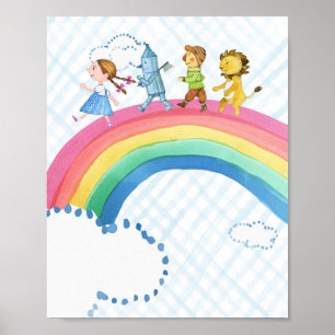 Zauberer von Oz Rainbow Wall Art Print Poster