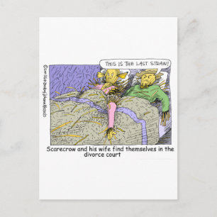 Zauberer von Oz Scarecrow Funny Cartoon Tasse T-Sh Postkarte