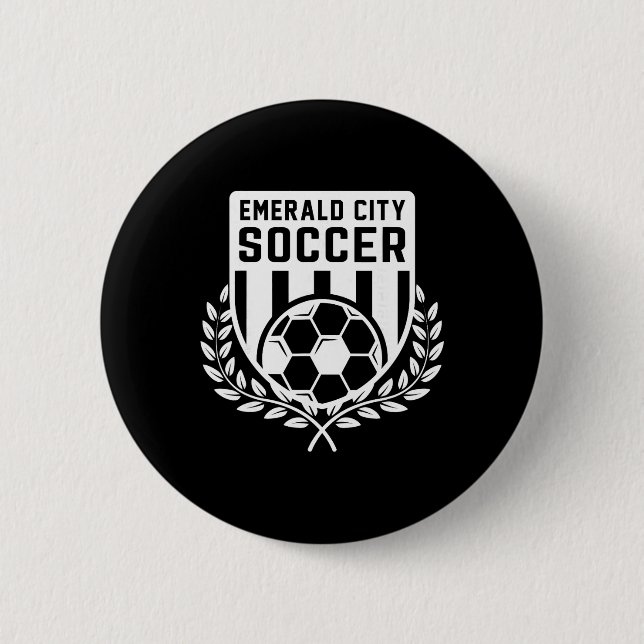 Zauberer von Oz Smaragd-Stadt Fußball Fussball Kos Button (Vorderseite)