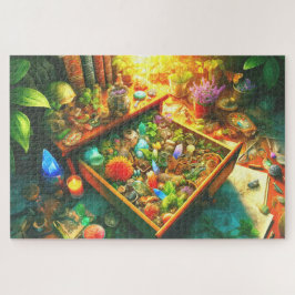 Zauberers Natur Schublade Botanicals Kristalle Art Puzzle