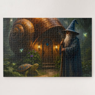 Zaubererschneckenhäuschen verzauberter Wald 1014 p Puzzle