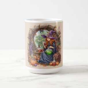 Zauberflüstern, schöne Hexe und ihr Trank Kaffeetasse