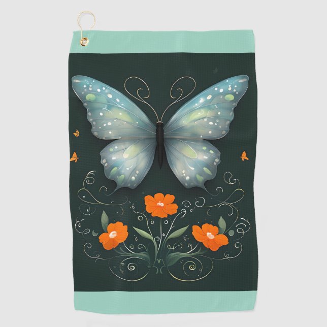 Zaubergarten Golfhandtuch (Vorderseite)