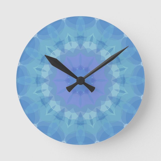 Zaubergarten Runde Wanduhr (Vorderseite)