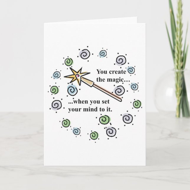 Zaubergrüßkarte erstellen karte (Vorderseite)