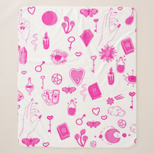 zauberhaft pinkfarben sherpadecke
