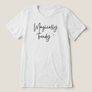 Zauberhaft trendy mit Wand, Sternen und Glitzern Tri-Blend Shirt