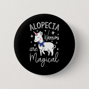 Zauberhafte Alopezie-Krieger Button