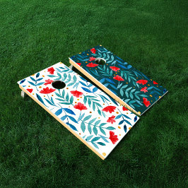 Zauberhafte Aquarellfarben Blume rot und grün