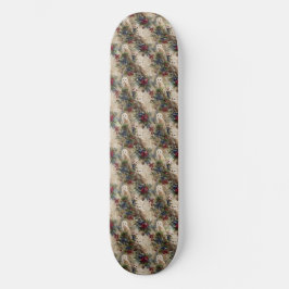 Zauberhafte Blumen-Eule Skateboard