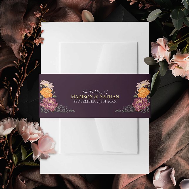 Zauberhafte Blumenhochzeit im Garten Einladungsbanderole (Von Creator hochgeladen)