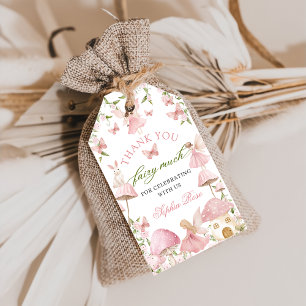 Zauberhafte Blumenpilz-Feengurtags-Geschenkanhänge Geschenkanhänger