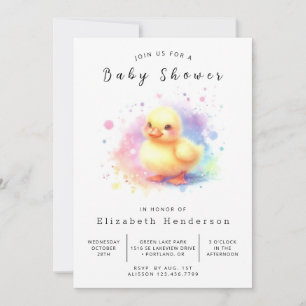 Zauberhafte Duckbabydusche Einladung