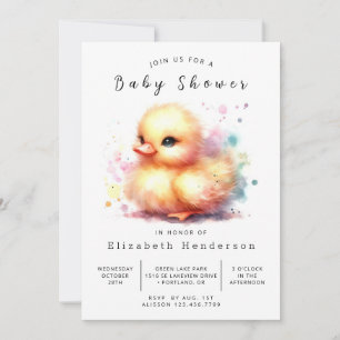 Zauberhafte Duckbabydusche Einladung