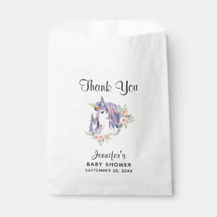 Zauberhafte Einhorn-Mama & Baby Watercolor Geschenktütchen