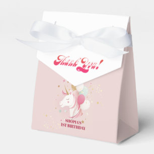 Zauberhafte Einhorn zum 1. Geburtstag Geschenkschachtel