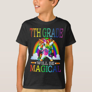 Zauberhafte Einhornkolonie des 7. T-Shirt