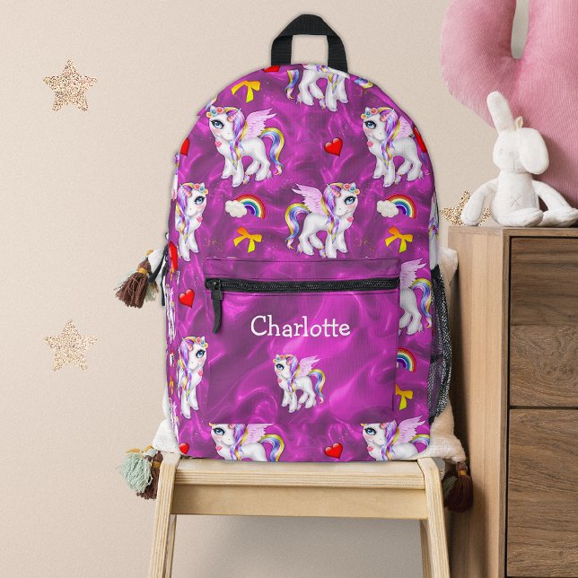 Zauberhafte Einhornträume Rosa Bedruckter Rucksack (Von Creator hochgeladen)