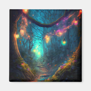 Zauberhafte Fantasy Fairy Lights Magnet
