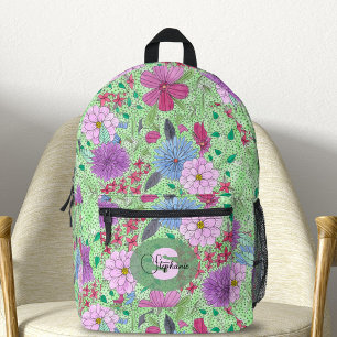 Zauberhafte Farben für den Kunstgarten Bedruckter Rucksack