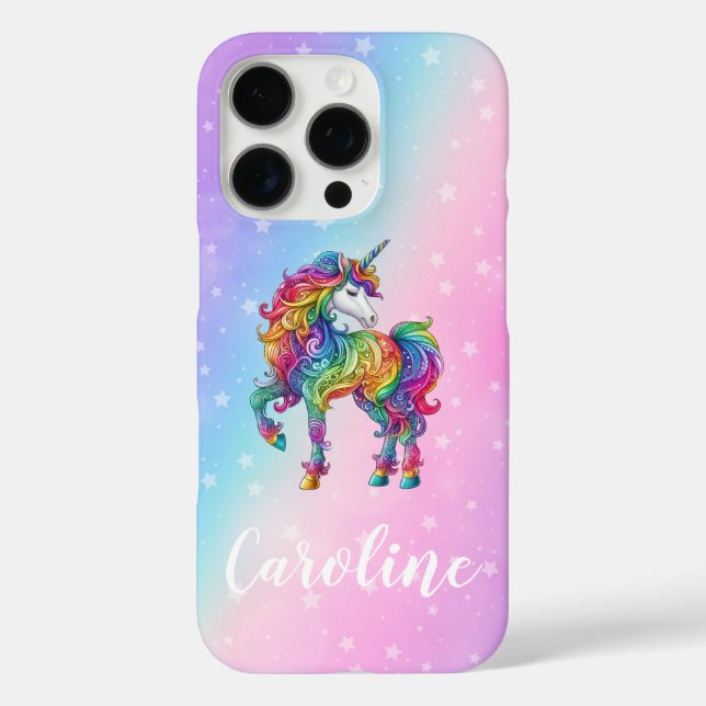 Zauberhafte farbenfrohe Einhorn Case-Mate iPhone Hülle (Rückseite)