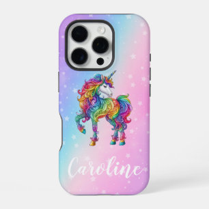 Zauberhafte farbenfrohe Einhorn iPhone 16 Pro Hülle