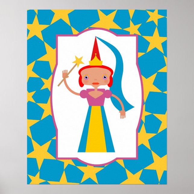 Zauberhafte Fee mit Zauberwand Poster (Vorne)