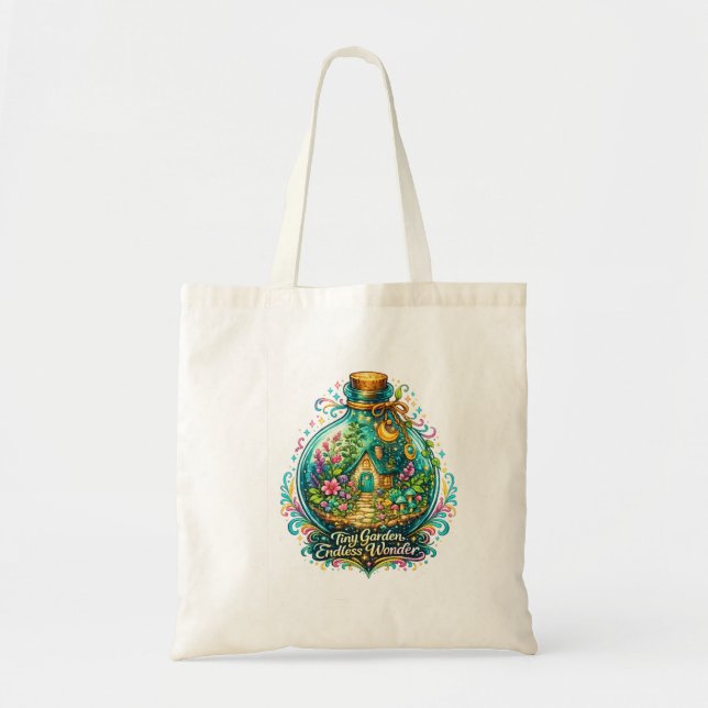 Zauberhafte Feengarten-Botanik-Tasche Tragetasche (Vorne)