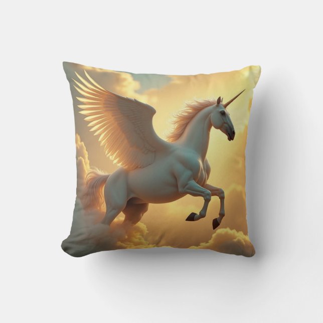 Zauberhafte Flügeldrachenmarkenname Kissen (Vorderseite)