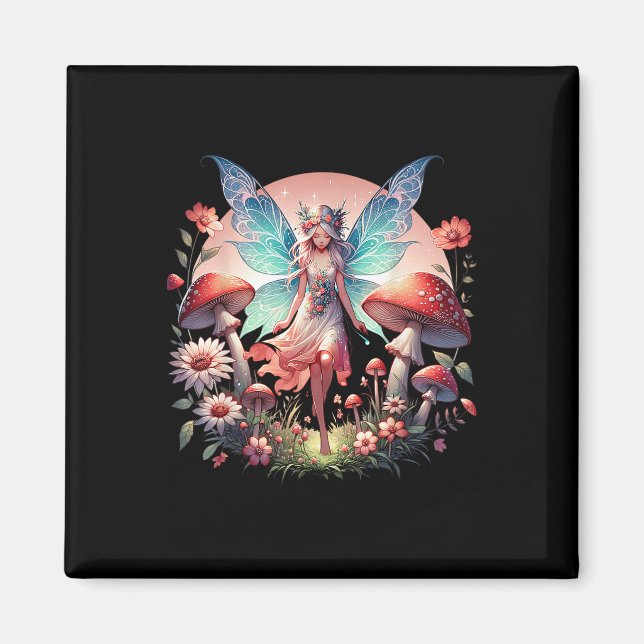 Zauberhafte Forest Fairy Fantasy Mystical Butterfl Magnet (Vorne)