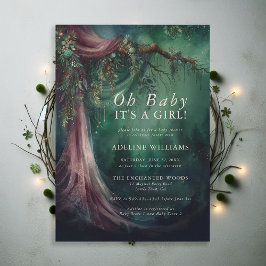 Zauberhafte Forest Fairytale Magical Baby Shower Einladung