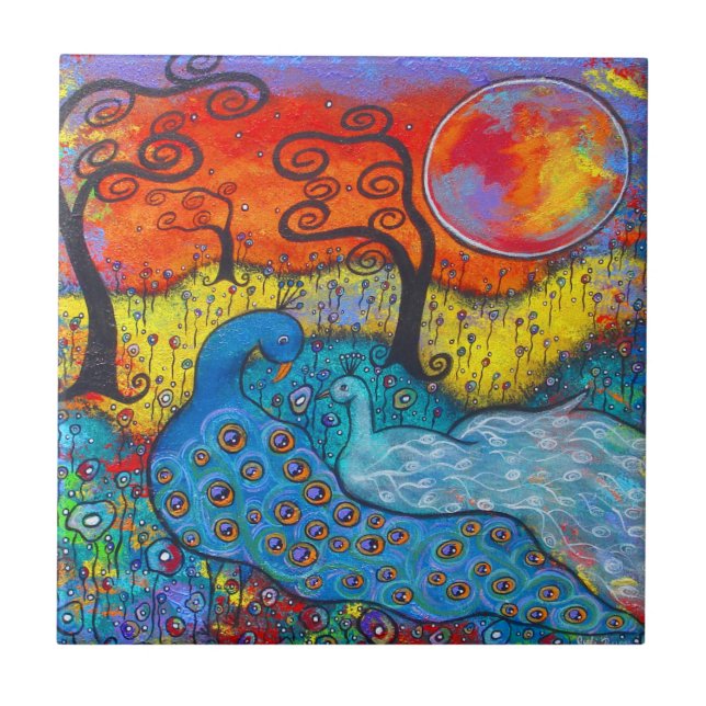 Zauberhafte Friedhöfe Kunst Fliese (Vorderseite)