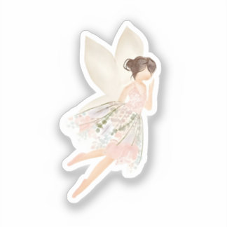 Zauberhafte Gartenschmetterlingsfee Aufkleber