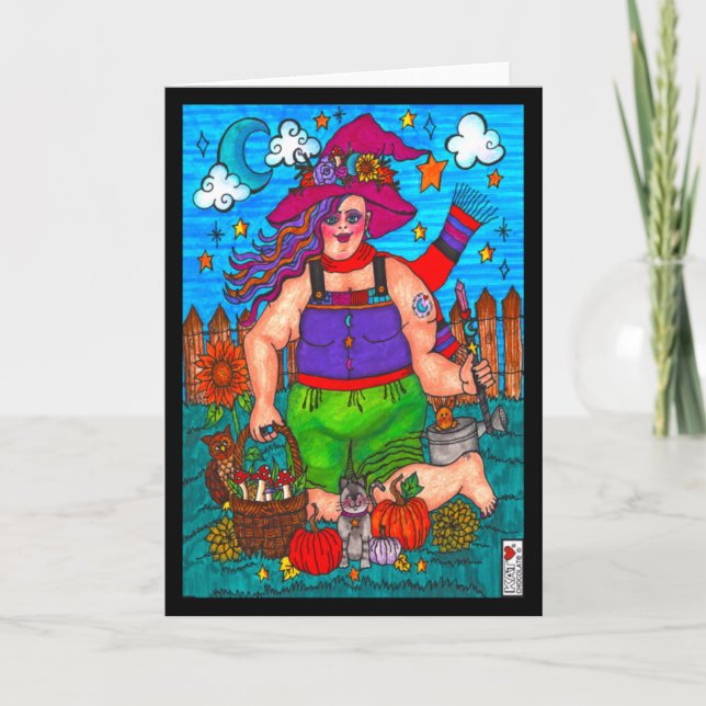 Zauberhafte Gartenzauberkunstkarte Karte (Vorderseite)