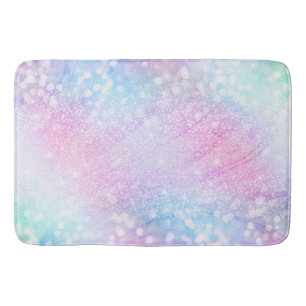 Zauberhafte Glitzer-Glitzern Rosa Design Badematte