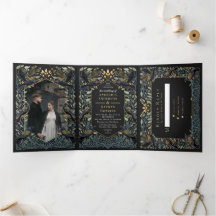 Zauberhafte Gothic Raven Floral Wedding