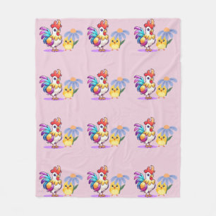 Zauberhafte Hahn-Baby-Mädchen-Fleece-Decke Fleecedecke